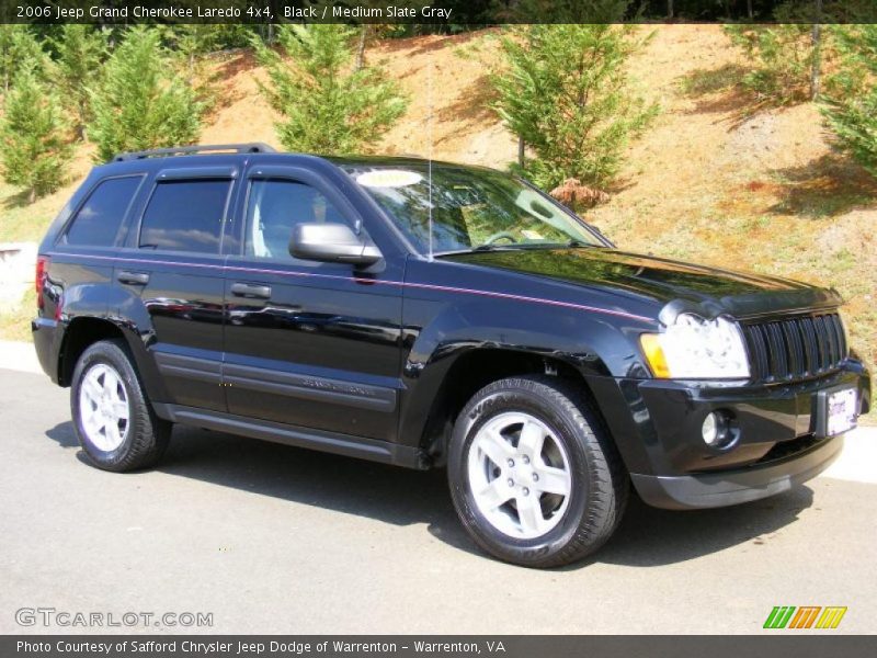 Black / Medium Slate Gray 2006 Jeep Grand Cherokee Laredo 4x4