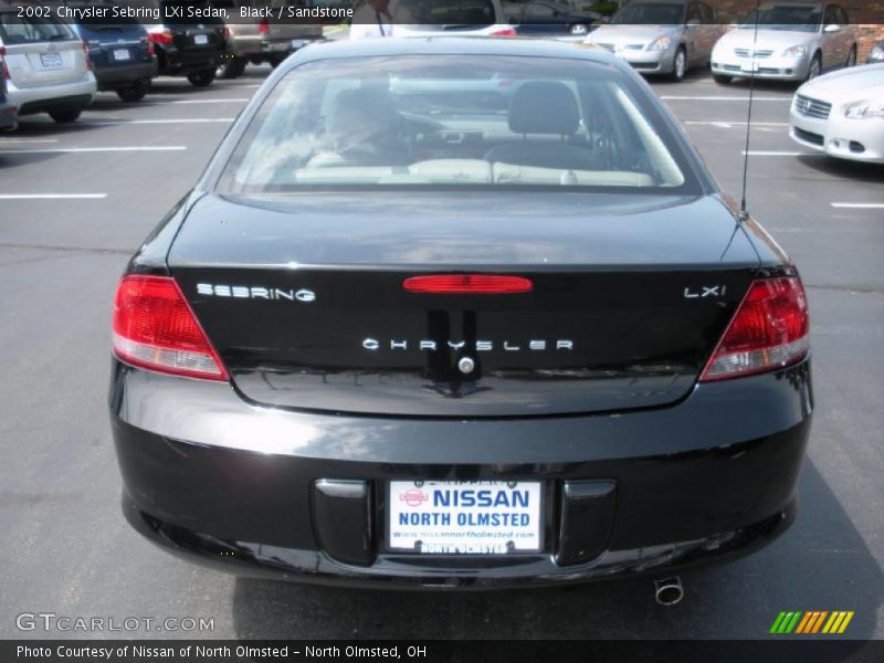 Black / Sandstone 2002 Chrysler Sebring LXi Sedan