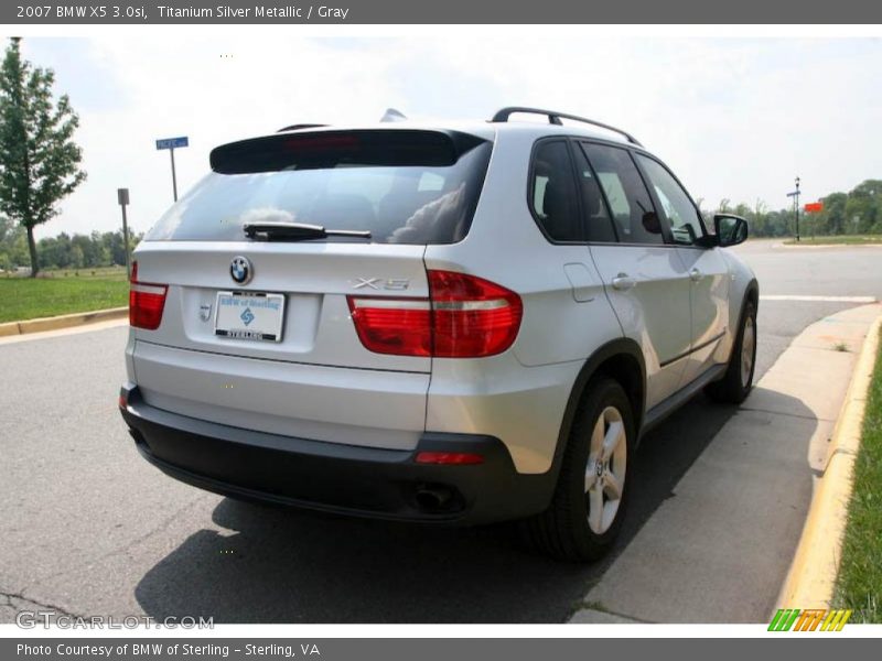 Titanium Silver Metallic / Gray 2007 BMW X5 3.0si