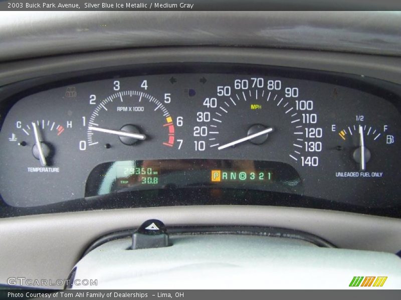 Silver Blue Ice Metallic / Medium Gray 2003 Buick Park Avenue
