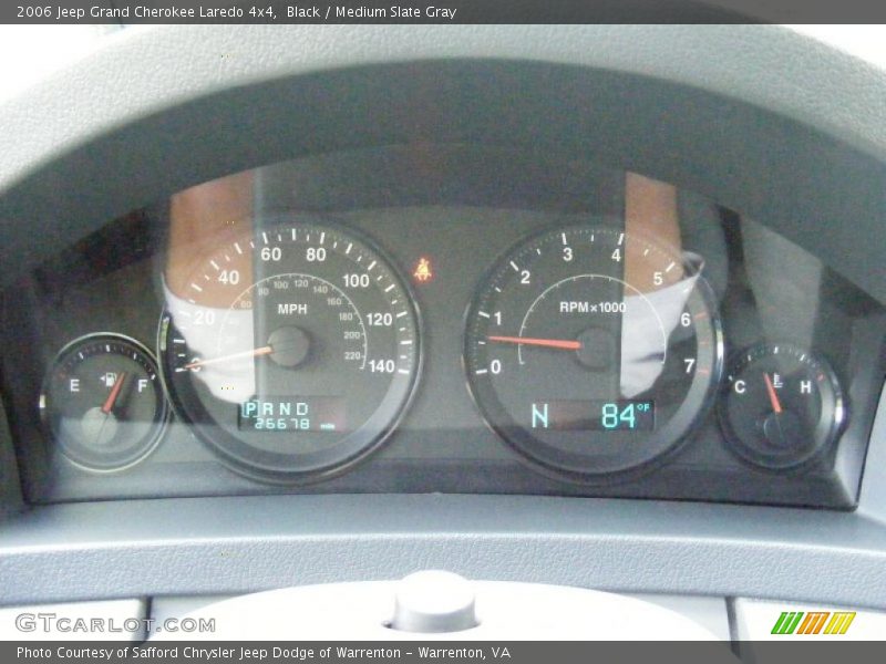 Black / Medium Slate Gray 2006 Jeep Grand Cherokee Laredo 4x4