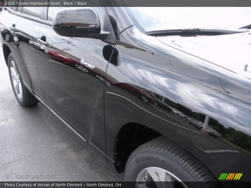 Black / Black 2008 Toyota Highlander Sport