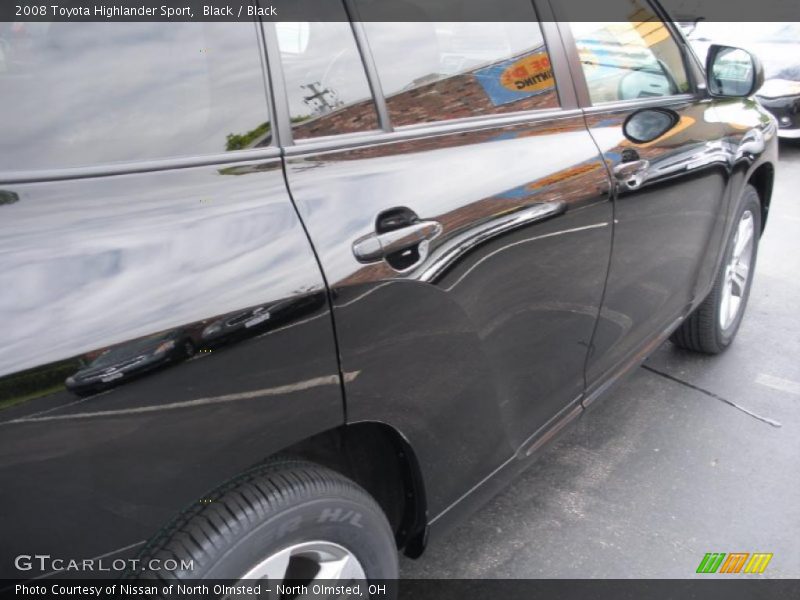 Black / Black 2008 Toyota Highlander Sport