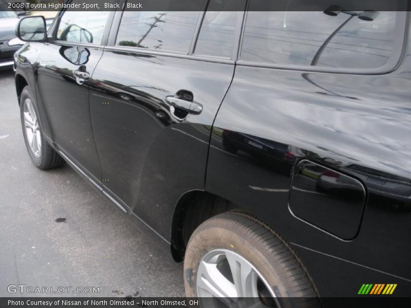 Black / Black 2008 Toyota Highlander Sport