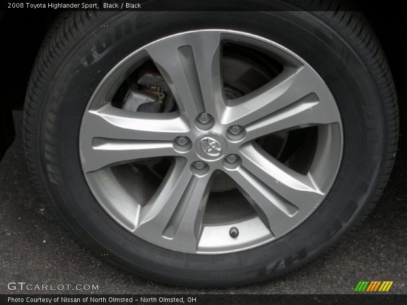 Black / Black 2008 Toyota Highlander Sport
