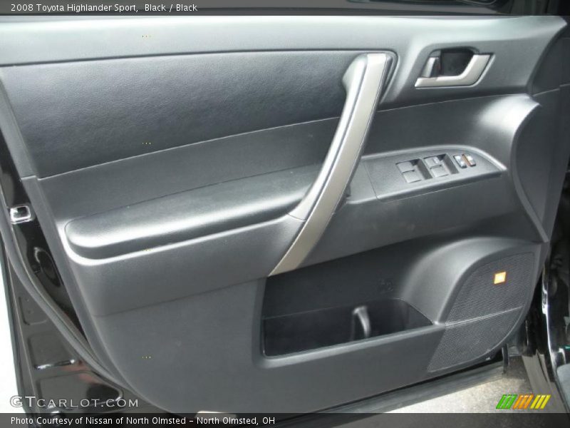 Black / Black 2008 Toyota Highlander Sport