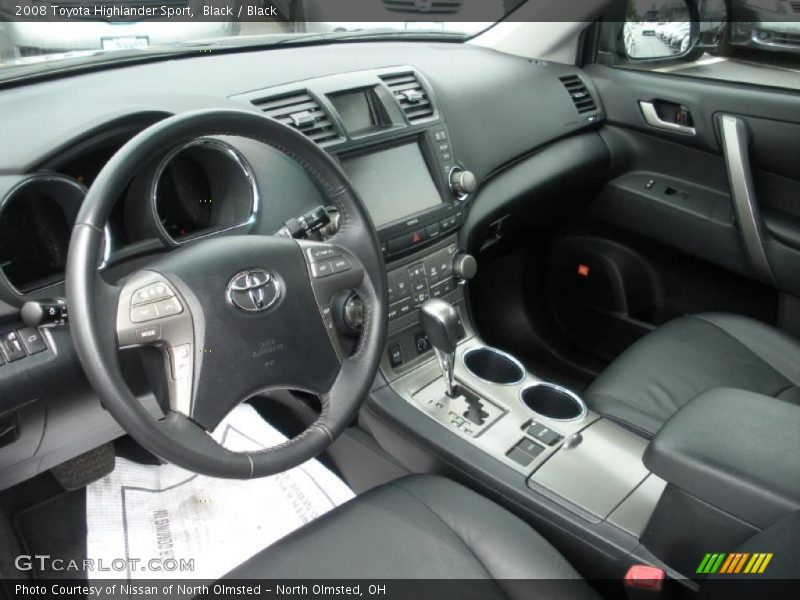 Black / Black 2008 Toyota Highlander Sport