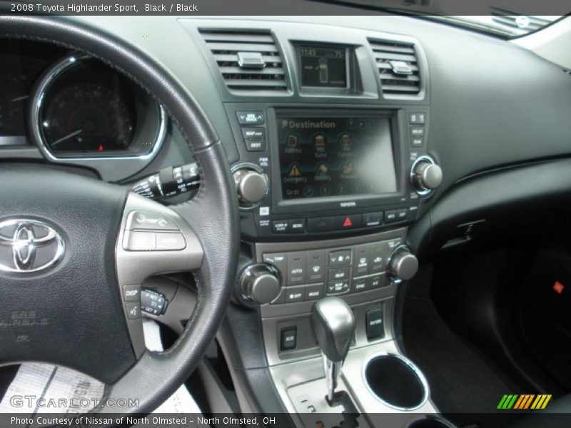 Black / Black 2008 Toyota Highlander Sport
