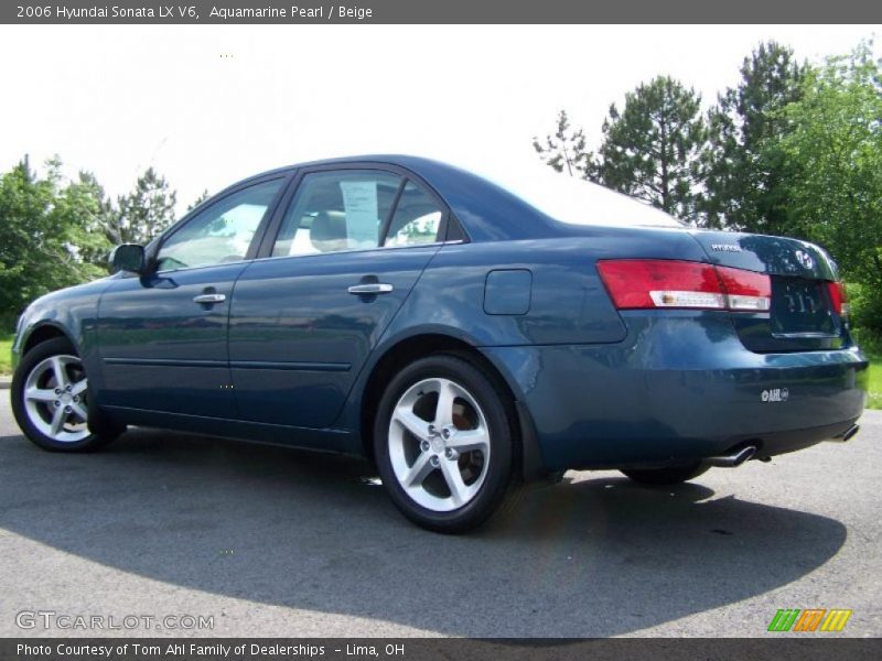 Aquamarine Pearl / Beige 2006 Hyundai Sonata LX V6