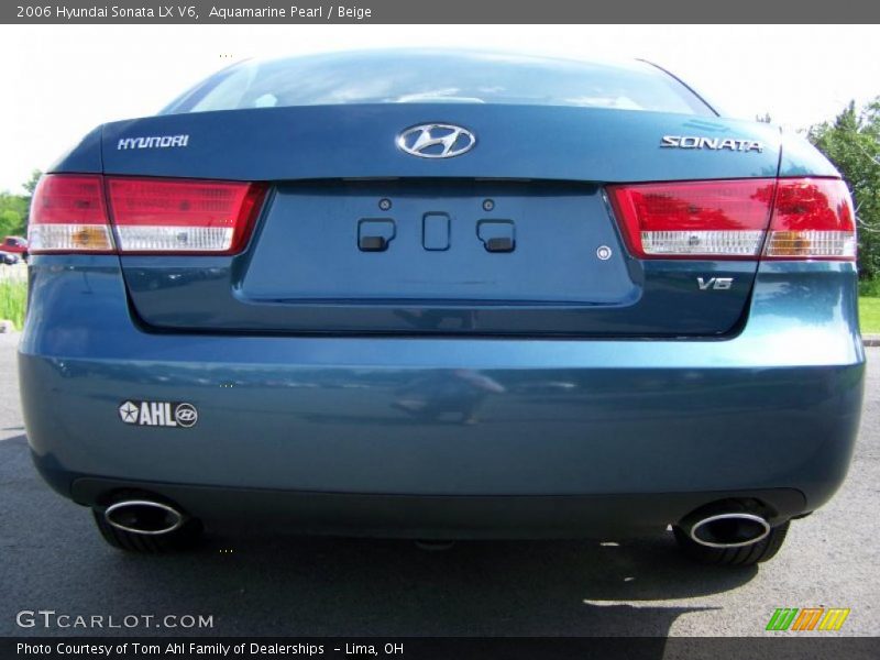 Aquamarine Pearl / Beige 2006 Hyundai Sonata LX V6