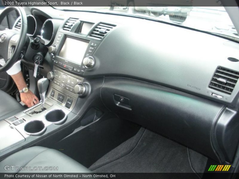 Black / Black 2008 Toyota Highlander Sport