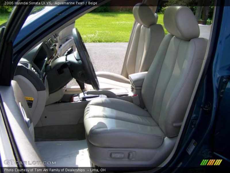 Aquamarine Pearl / Beige 2006 Hyundai Sonata LX V6