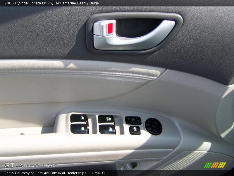 Aquamarine Pearl / Beige 2006 Hyundai Sonata LX V6