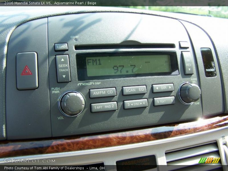 Aquamarine Pearl / Beige 2006 Hyundai Sonata LX V6