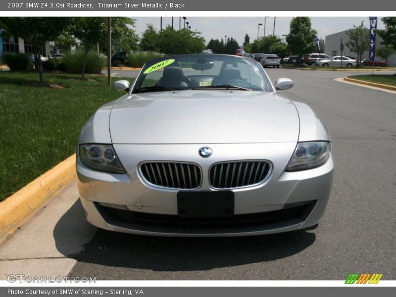 Titanium Silver Metallic / Black 2007 BMW Z4 3.0si Roadster