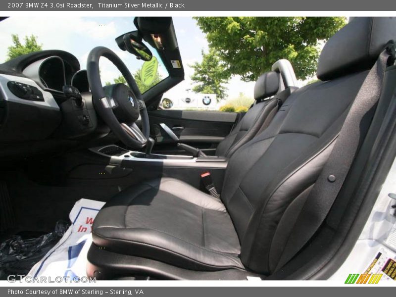Titanium Silver Metallic / Black 2007 BMW Z4 3.0si Roadster