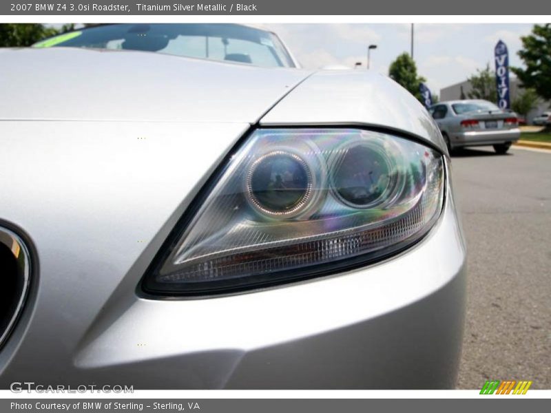 Titanium Silver Metallic / Black 2007 BMW Z4 3.0si Roadster