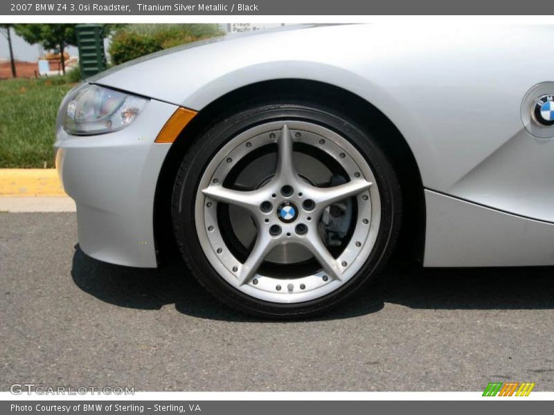 Titanium Silver Metallic / Black 2007 BMW Z4 3.0si Roadster