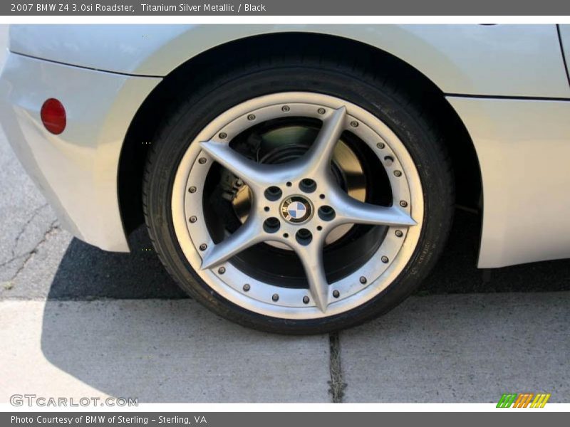 Titanium Silver Metallic / Black 2007 BMW Z4 3.0si Roadster