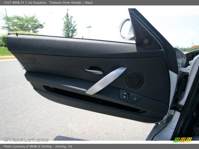 Titanium Silver Metallic / Black 2007 BMW Z4 3.0si Roadster
