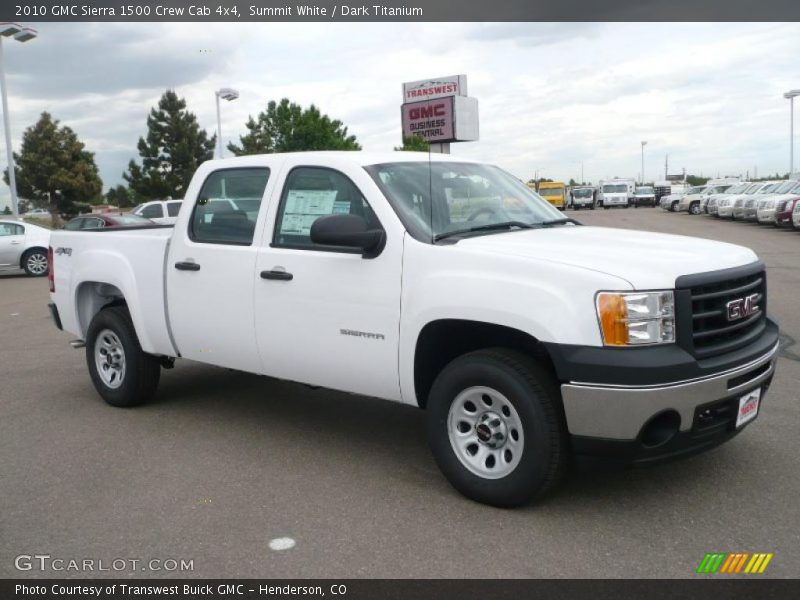 Summit White / Dark Titanium 2010 GMC Sierra 1500 Crew Cab 4x4