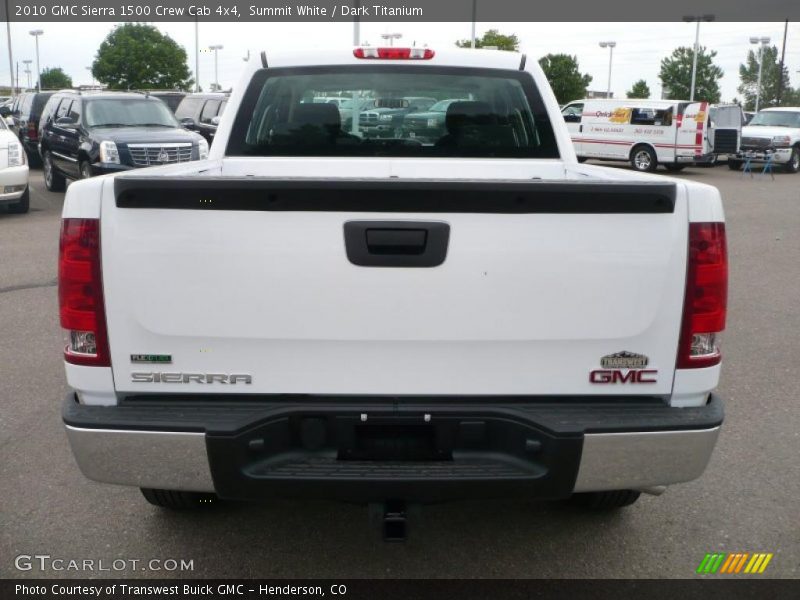 Summit White / Dark Titanium 2010 GMC Sierra 1500 Crew Cab 4x4