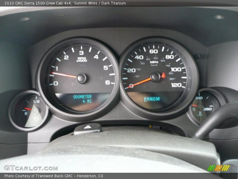 Summit White / Dark Titanium 2010 GMC Sierra 1500 Crew Cab 4x4
