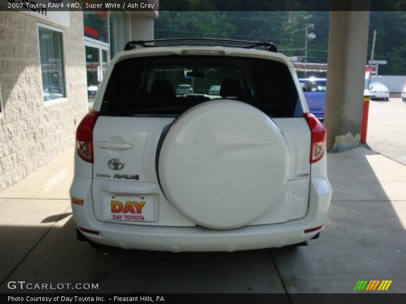 Super White / Ash Gray 2007 Toyota RAV4 4WD