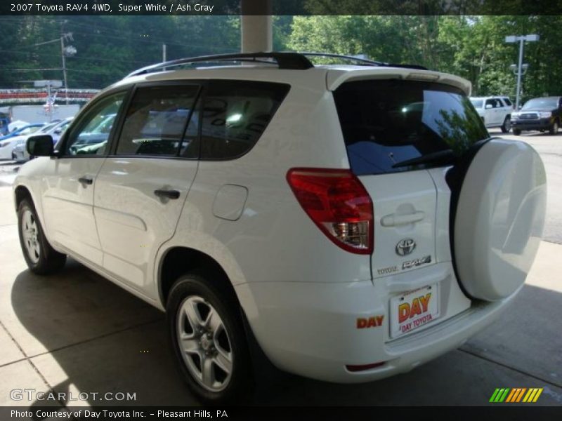 Super White / Ash Gray 2007 Toyota RAV4 4WD
