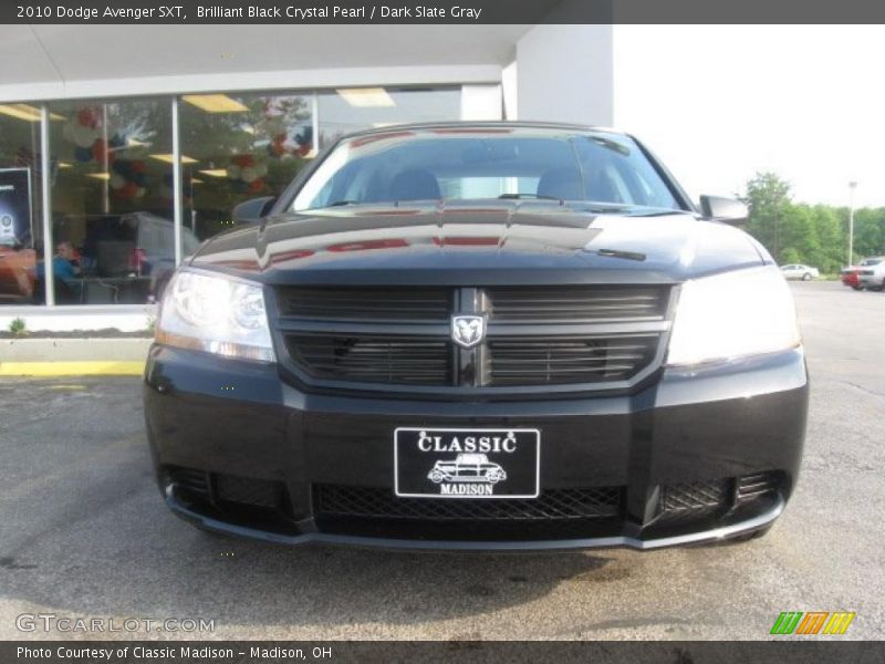Brilliant Black Crystal Pearl / Dark Slate Gray 2010 Dodge Avenger SXT