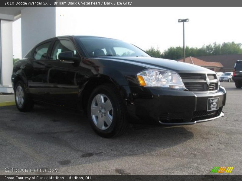 Brilliant Black Crystal Pearl / Dark Slate Gray 2010 Dodge Avenger SXT