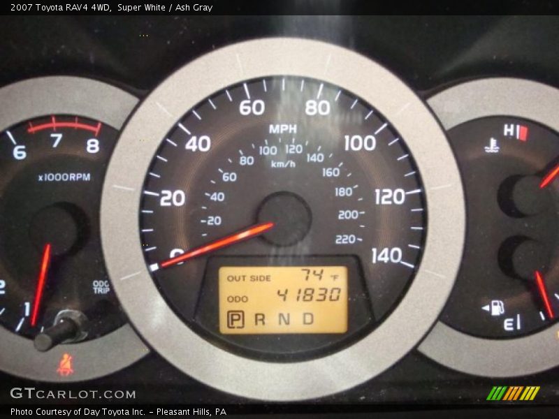 Super White / Ash Gray 2007 Toyota RAV4 4WD