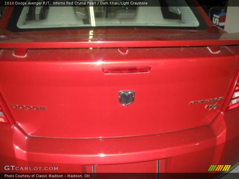Inferno Red Crystal Pearl / Dark Khaki/Light Graystone 2010 Dodge Avenger R/T