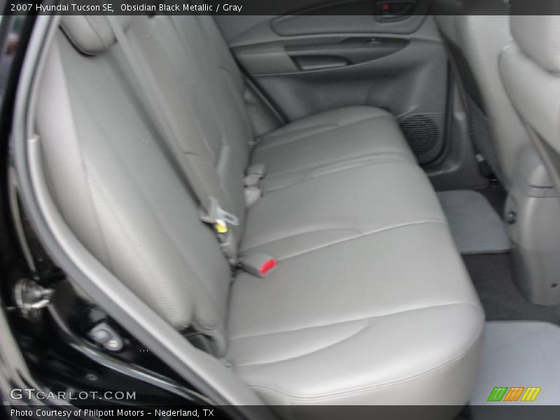 Obsidian Black Metallic / Gray 2007 Hyundai Tucson SE