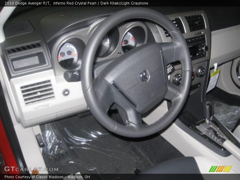 Inferno Red Crystal Pearl / Dark Khaki/Light Graystone 2010 Dodge Avenger R/T