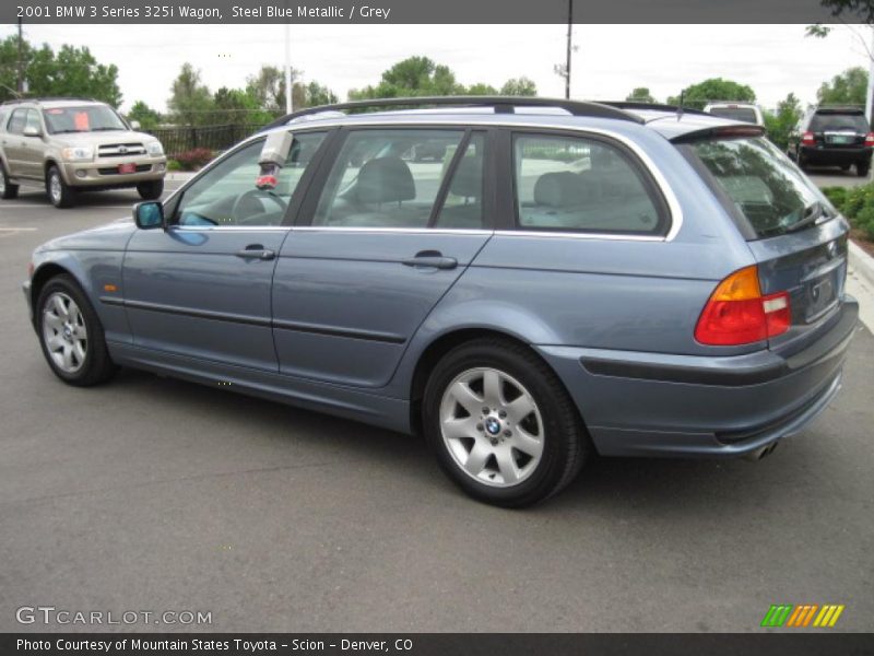 Steel Blue Metallic / Grey 2001 BMW 3 Series 325i Wagon