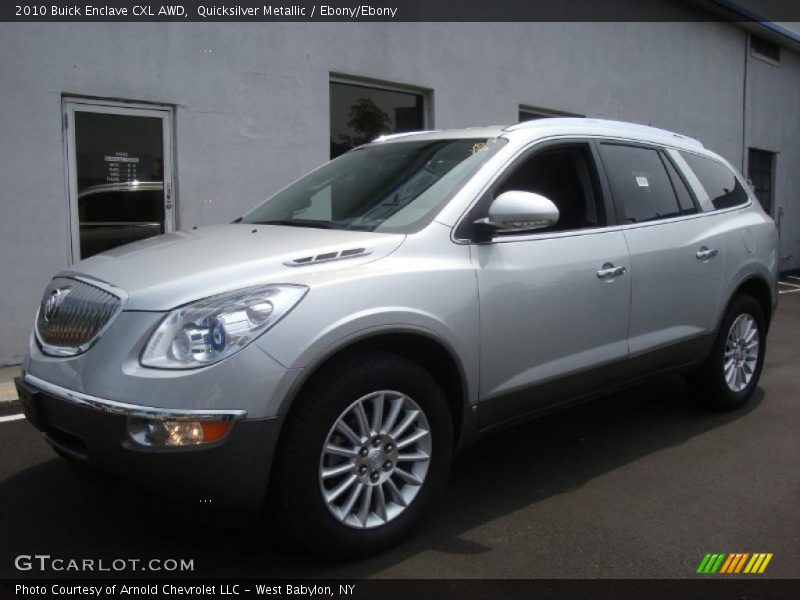 Quicksilver Metallic / Ebony/Ebony 2010 Buick Enclave CXL AWD