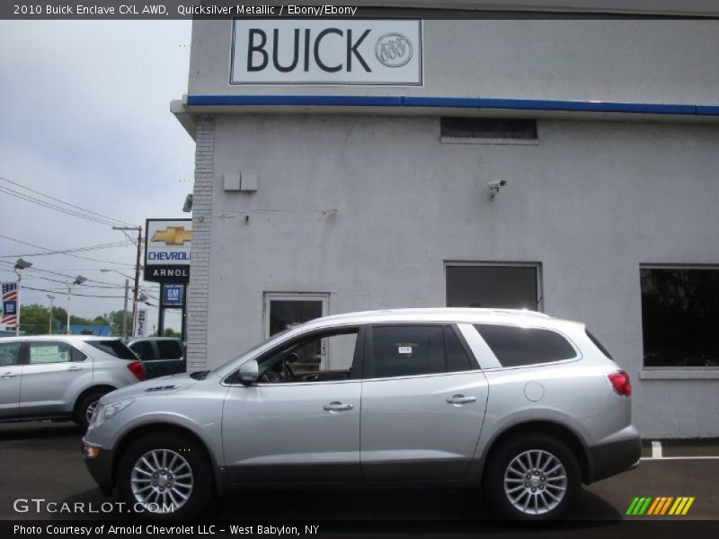 Quicksilver Metallic / Ebony/Ebony 2010 Buick Enclave CXL AWD