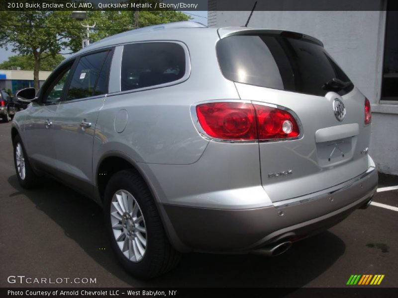 Quicksilver Metallic / Ebony/Ebony 2010 Buick Enclave CXL AWD