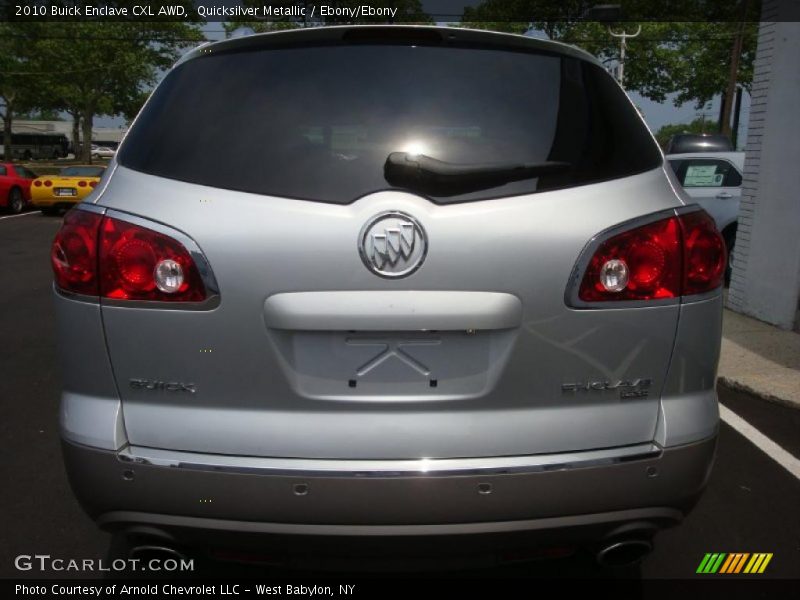Quicksilver Metallic / Ebony/Ebony 2010 Buick Enclave CXL AWD