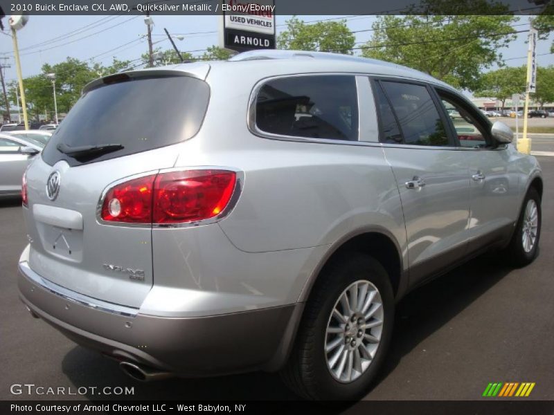 Quicksilver Metallic / Ebony/Ebony 2010 Buick Enclave CXL AWD