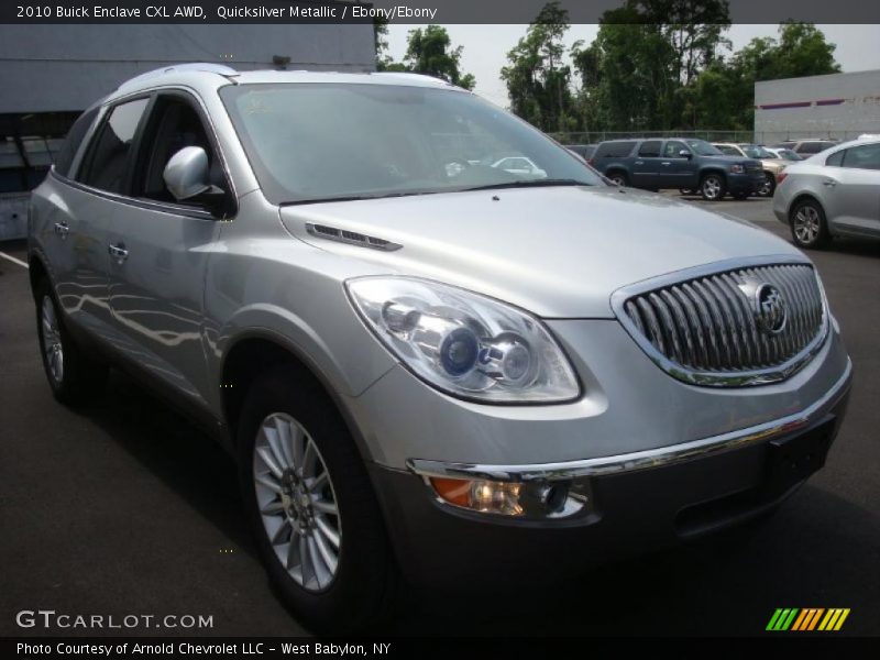 Quicksilver Metallic / Ebony/Ebony 2010 Buick Enclave CXL AWD