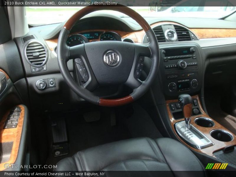 Quicksilver Metallic / Ebony/Ebony 2010 Buick Enclave CXL AWD