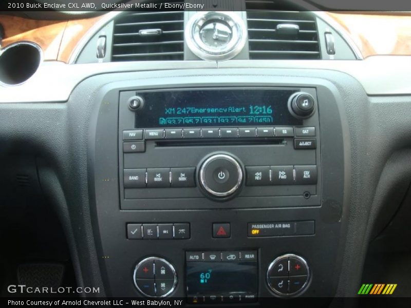 Quicksilver Metallic / Ebony/Ebony 2010 Buick Enclave CXL AWD