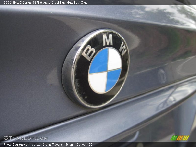 Steel Blue Metallic / Grey 2001 BMW 3 Series 325i Wagon