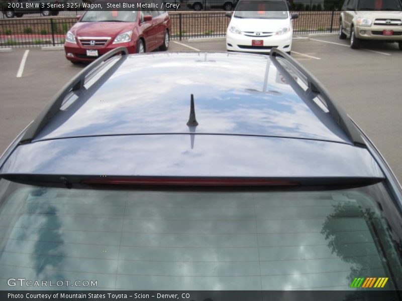 Steel Blue Metallic / Grey 2001 BMW 3 Series 325i Wagon