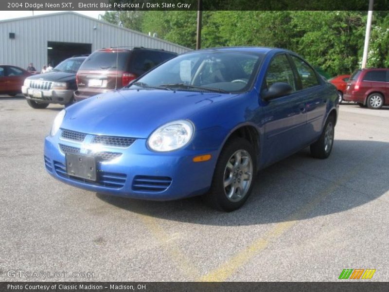 Electric Blue Pearlcoat / Dark Slate Gray 2004 Dodge Neon SXT