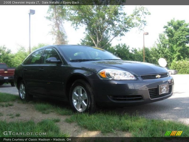 Slate Metallic / Ebony Black 2008 Chevrolet Impala LT