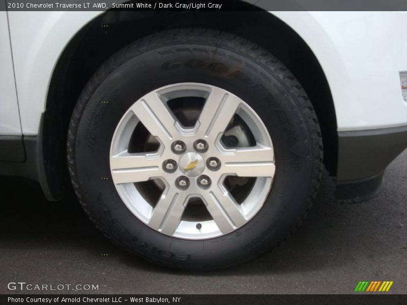 Summit White / Dark Gray/Light Gray 2010 Chevrolet Traverse LT AWD