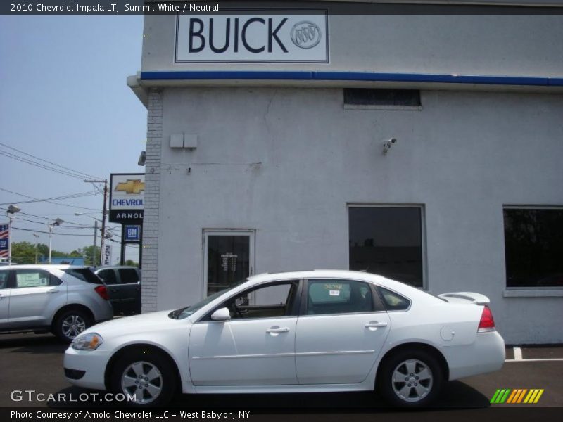 Summit White / Neutral 2010 Chevrolet Impala LT